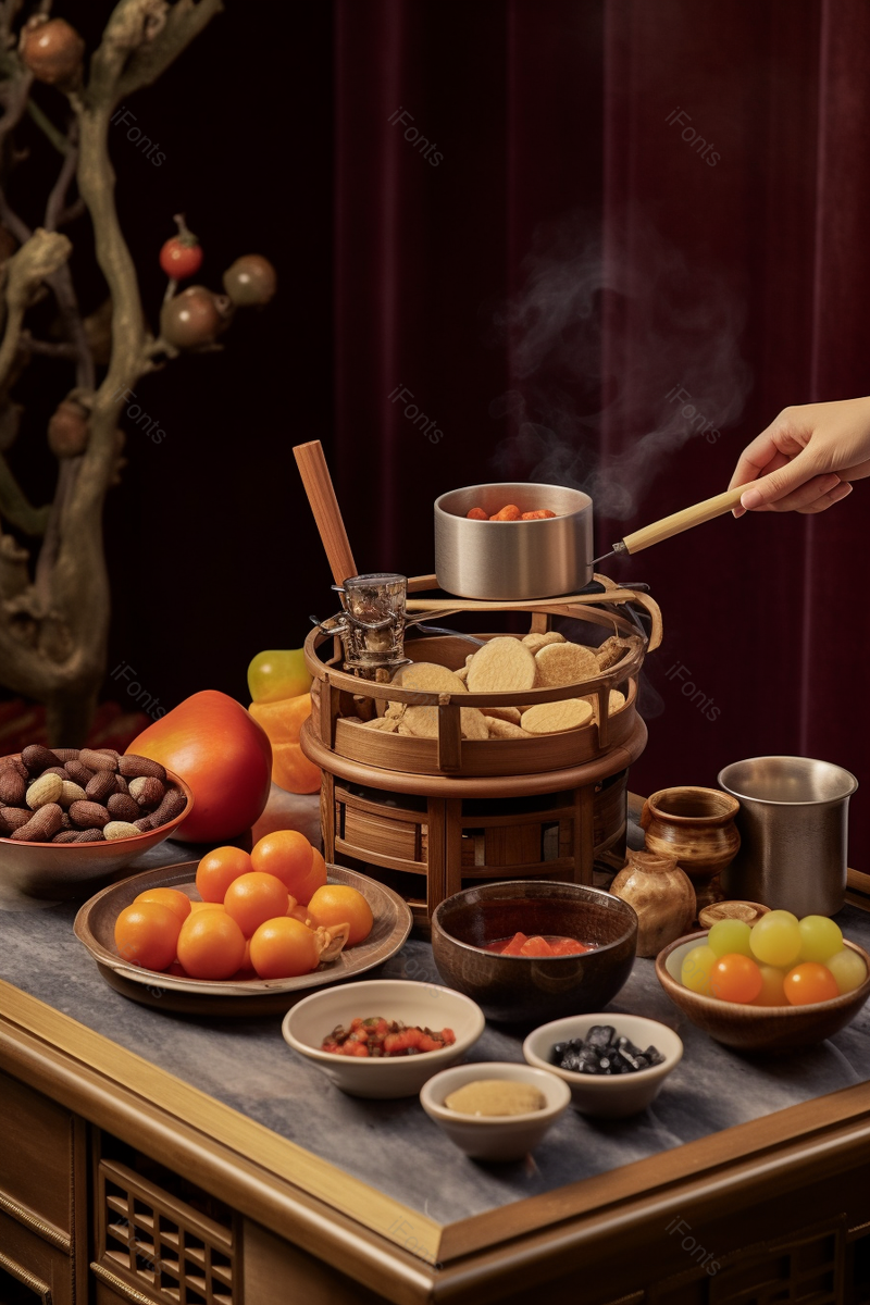 清晰的摄影图高清的图片电商产品拍摄美食美味食物围炉炭火喝茶吃点心,高清,摄影图,摄影图片,图片大全,摄影图免费下载